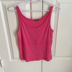 Hot Pink Benetton  Tank Top